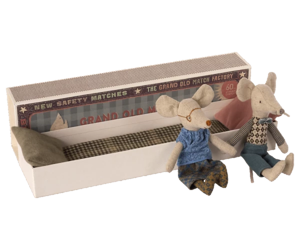 Maileg Oma Und Opa Maus In Streichholzschachtel