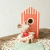 Maileg Beach Mice - Little Sister In Cabin De Plage Toy