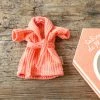 Maileg Coral Bathrobe For Mum Or Dad Mouse