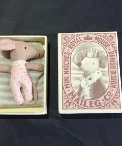 Maileg Sleepy Wakey Mouse In Matchbox