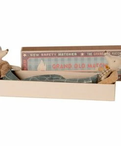 Maileg Grandma And Grandpa Mice In Matchbox