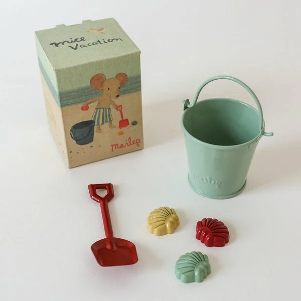 Maileg Beach Set - Spade, Bucket & Shells For Mice