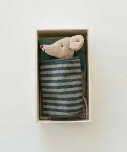 Maileg Little Brother Mouse Toy In Matchbox