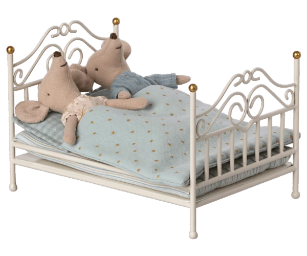 Maileg Vintage Bett Mikro Weiss