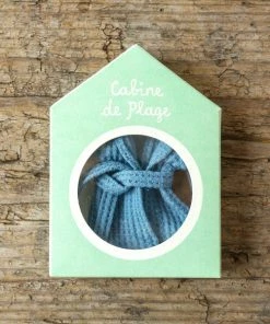 Maileg Dusty Blue Bathrobe For Mum Or Dad Mouse