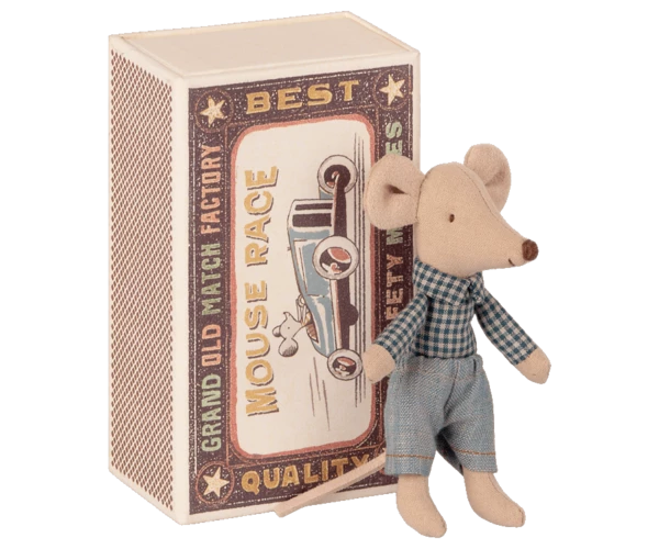Maileg Little Brother Mouse In Matchbox