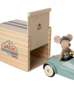 Maileg Mouse Car With Garage - Blue