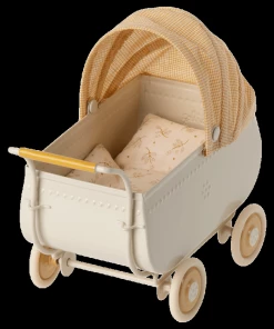 Maileg Yellow Pram, Micro - Toy