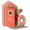 Maileg Beach Mice Little Sister In Cabine De Plage