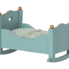 Maileg Cradle Baby Mouse Blue