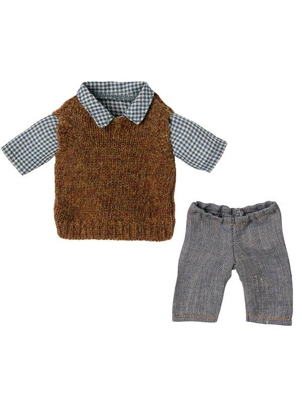 Maileg Papa Teddy Con Vestiti Invernali