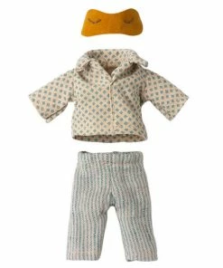 Maileg Pyjamas For Dad Mouse - Check