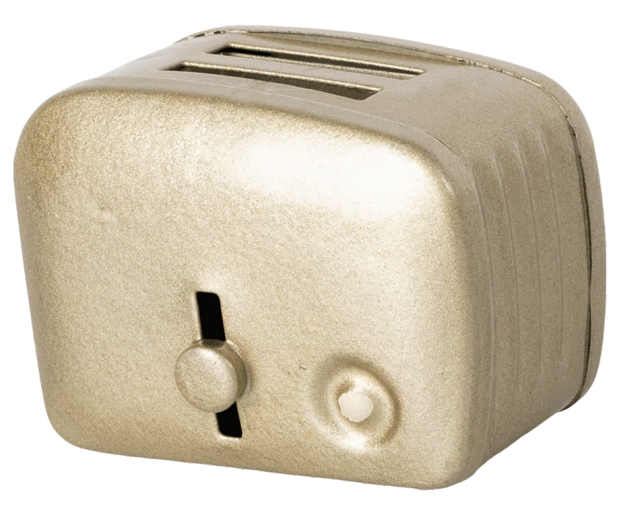 Maileg Miniature Toaster And Bread Silver