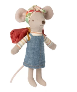 Maileg Big Sister Mouse Hiker Toy