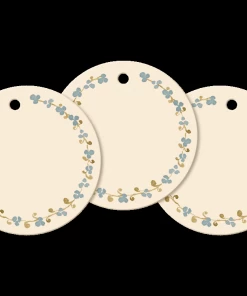 Maileg Round Gift Tags, 15 Pieces