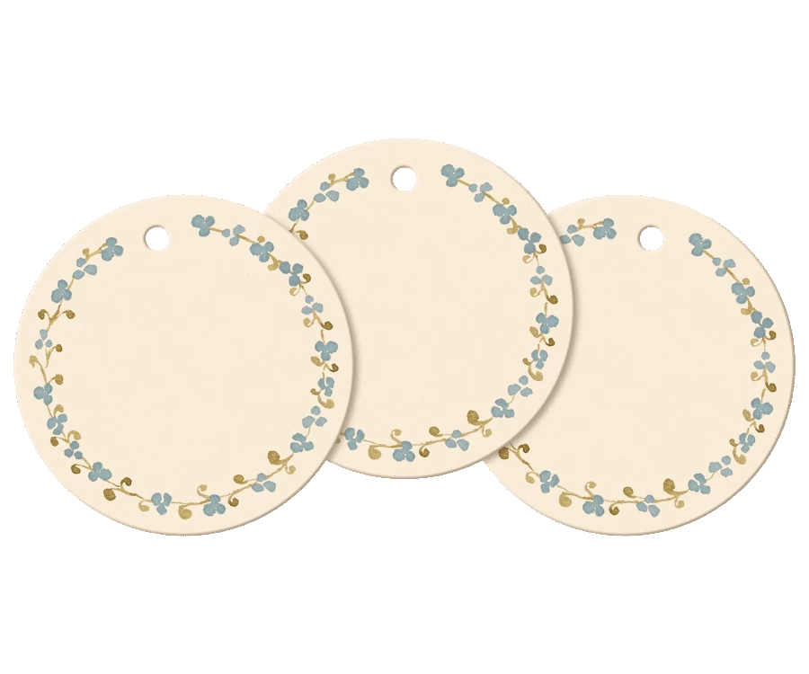 Maileg Round Gift Tags, 15 Pieces