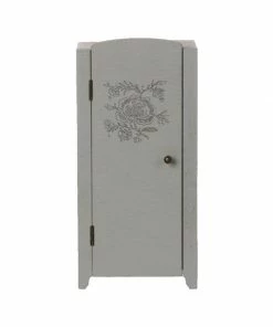 Maileg Vintage Closet With Shelves - Grey-mint