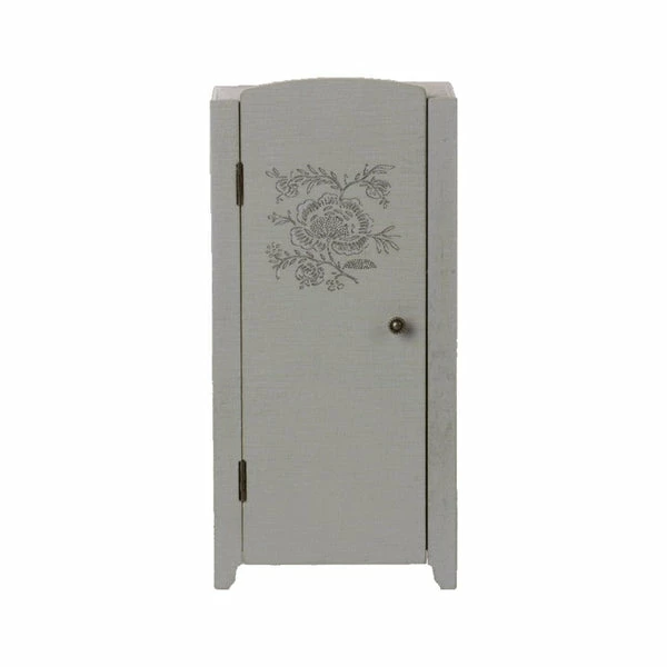 Maileg Vintage Closet With Shelves - Grey-mint