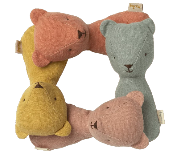 Maileg Teddy Rattle - Old Rose
