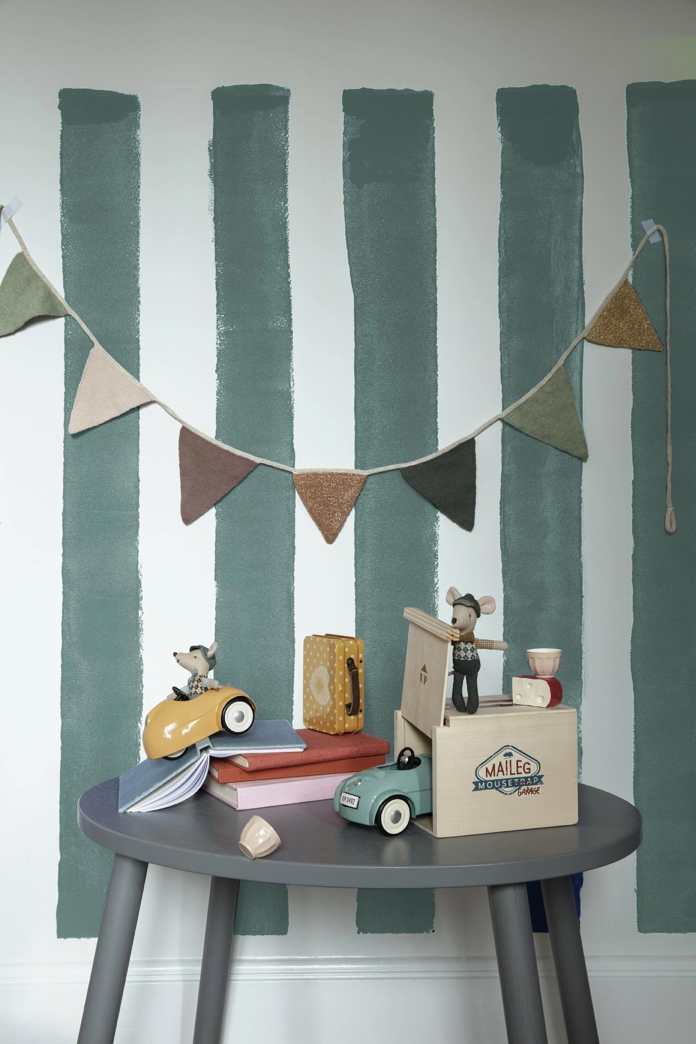 Maileg Mouse Car With Garage Yellow Maileg