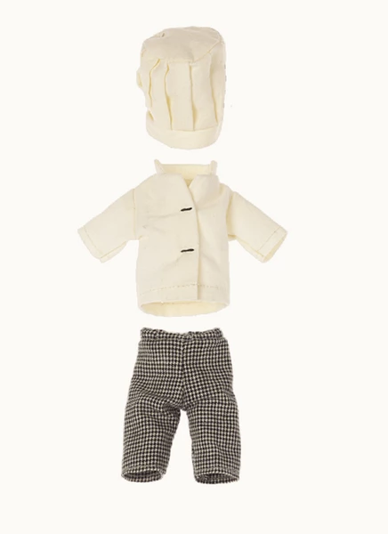 Maileg Chef Mouse with Soup Pot and Spoon