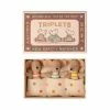 Maileg Baby Mice - Triplets In A Matchbox