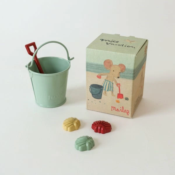 Maileg Beach Set - Spade, Bucket & Shells For Mice