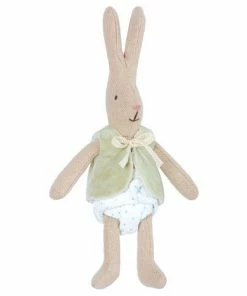 Maileg Micro Rabbit Baby With Green Vest