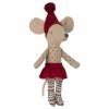 Maileg Christmas Mouse In Matchbox Big Sister