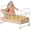 Maileg Cot Bed, Micro - Rose