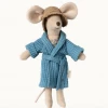 Maileg Bathrobe - Dusky Blue