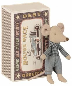 Maileg Little Brother Mouse In Matchbox
