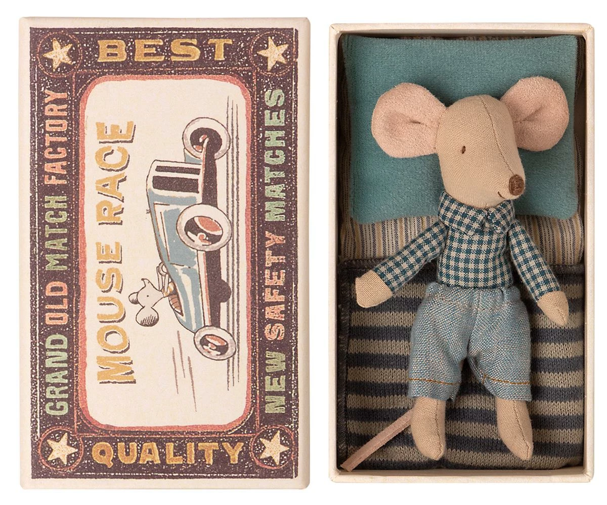 Maileg Little Brother Mouse Matchbox