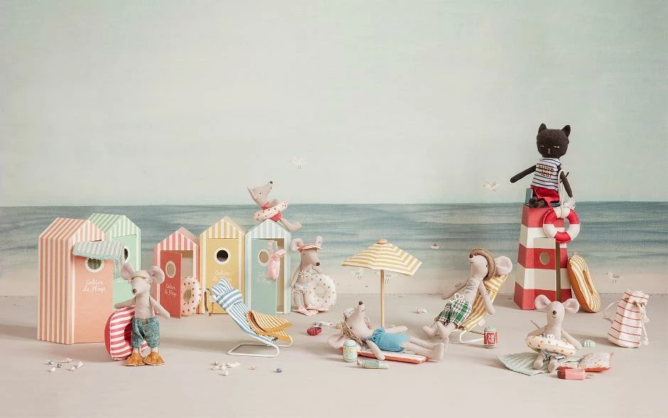 Maileg Beach Mice Big Sister In Cabin De Plage