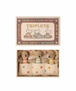 Maileg Triplets Mice In Matchbox