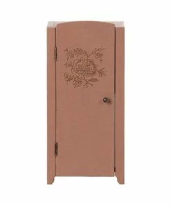 Maileg Vintage Closet With Shelves - Dusty Rose