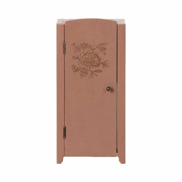 Maileg Vintage Closet With Shelves - Dusty Rose