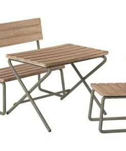 Maileg Gartenset Tisch Mit Stuhl Und Bank