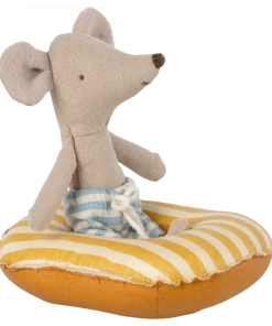 Maileg Rubber Boat Yellow Stripe