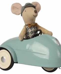 Maileg Mouse Car With Garage Blue