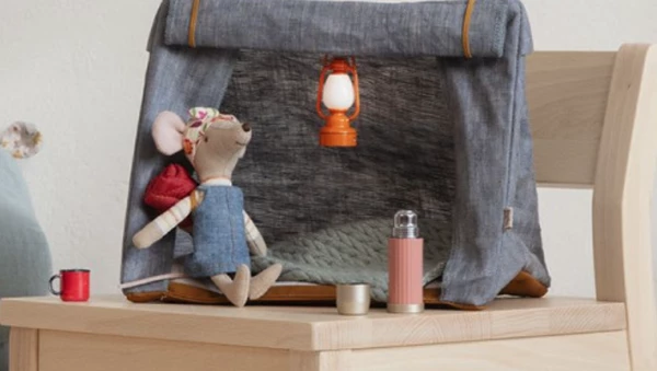 Maileg Soft Coral Thermos and Cups