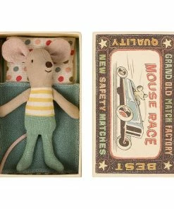 Maileg Little Brother Mouse In Matchbox