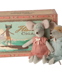 Maileg Mum And Dad In Cigarbox