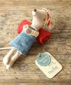 Maileg New Hiker Mouse - Big Sister With Sleeping Bag