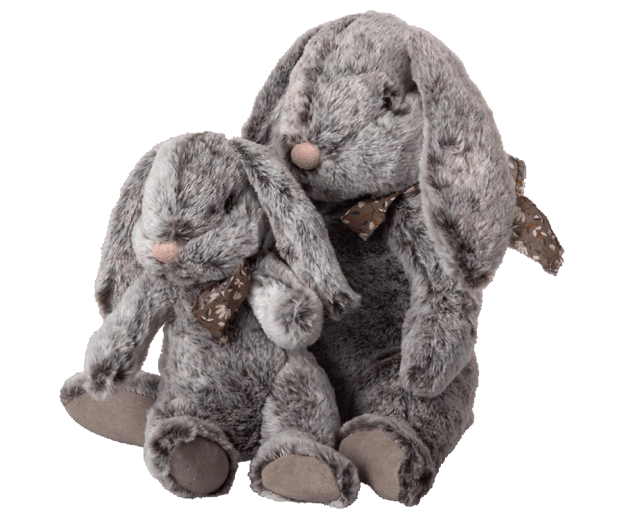Maileg Fluffy Bunny, X-large, Grey