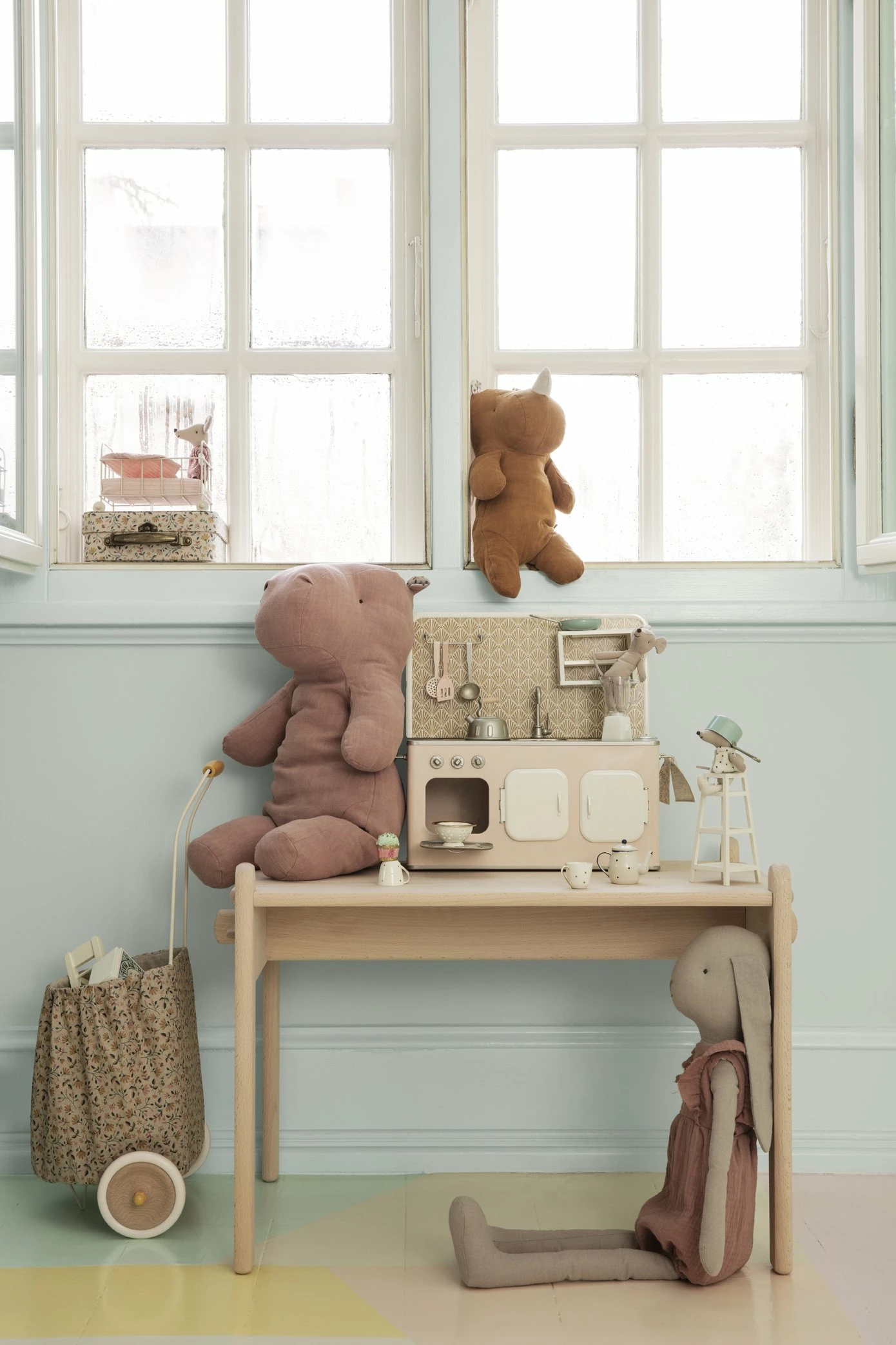 Maileg Safari Friends Medium Hippo Dusty Yellow