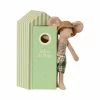 Maileg Beach Mice - Dad In Cabin De Plage