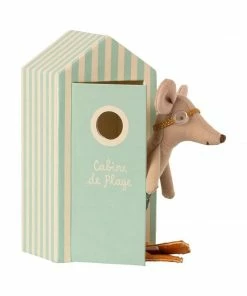 Maileg Beach Mice Big Brother In Cabin De Plage