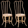 Maileg Gold Vintage Chair Set, Micro - Maileg
