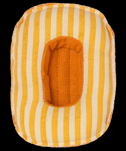 Maileg Rubber Boat Small Mouse Yellow Stripe